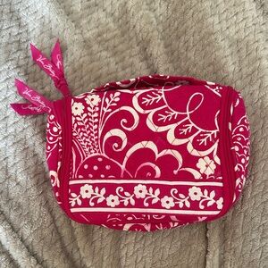 Vera Bradley Red and White Floral Cosmetic Bag